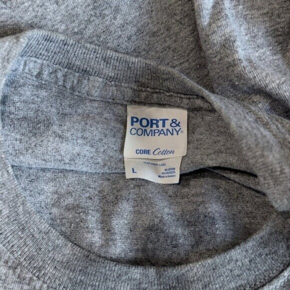 2016 Chicago Cubs World Series Champions Gray T-Shirt L Port & Company Core Cott - Picture 2 of 7